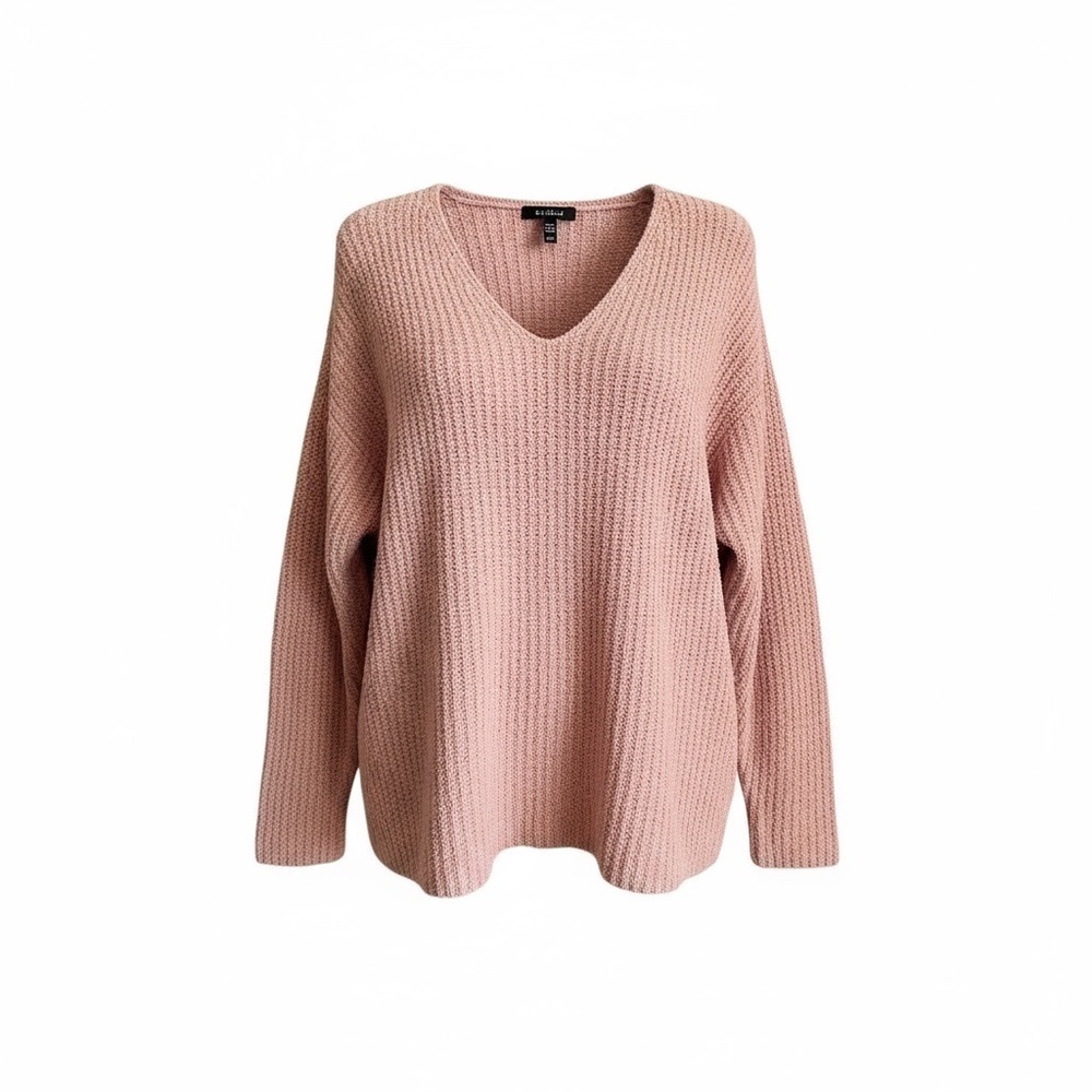 Eileen Fisher Organic Cotton & Cashmere Blend Fluff V Neck Long Sleeve Sweater